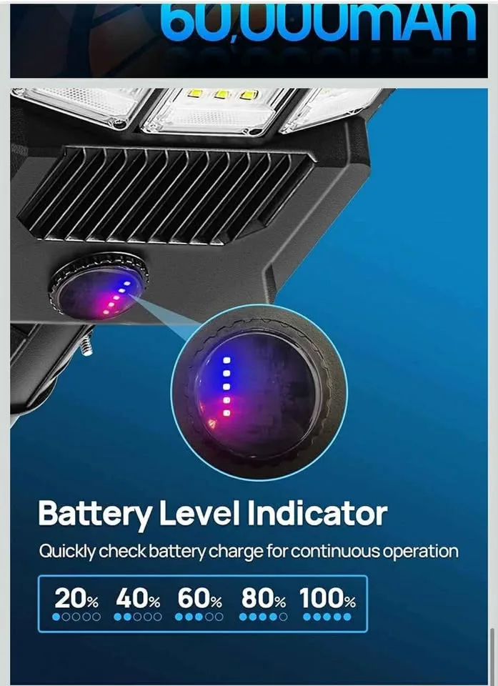 Eontim Solar Street Light, 65000 Lumens image indicator(4)