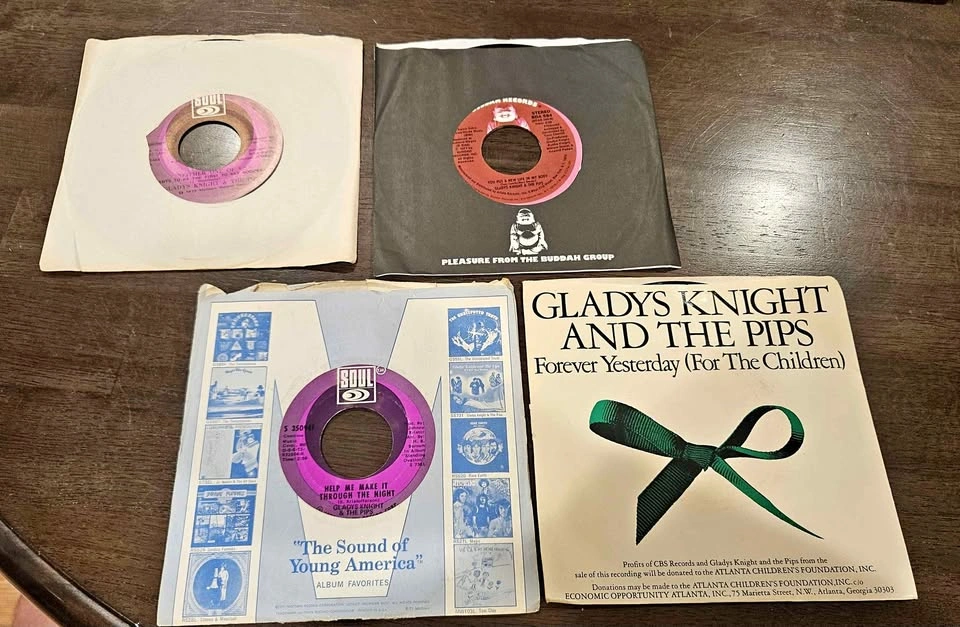 4 Gladys Knights & The Pips 45 RPM 7" Soul Vinyl Records