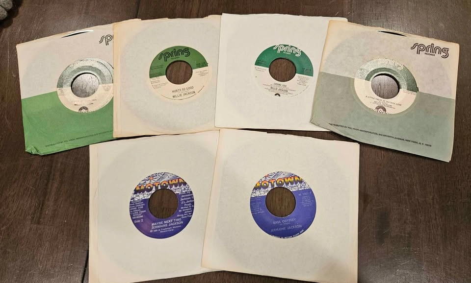 Jacksons Records Jermaine and Millie Jackson Motown 45 RPM - photo 4