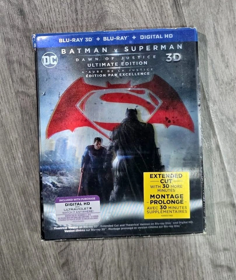 Batman v Superman Ultimate Edition 3D Blu-ray – Sealed Bilingual