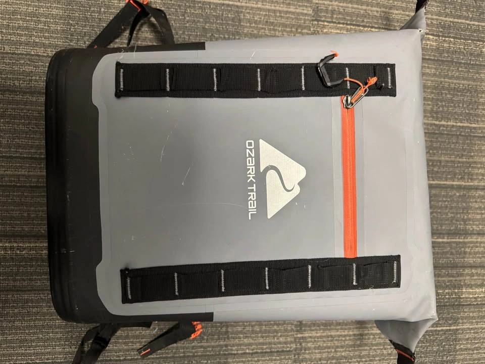 Ozark Trail 24-Can Insulated Cooler Backpack – Gray/Orange - photo 4