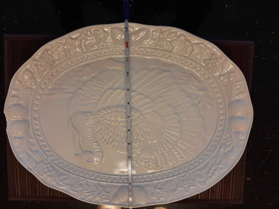 Large Oval Ceramic Fruit Platter - photo 5