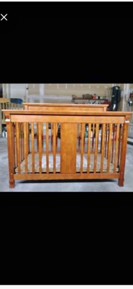 Solid Wood Baby Crib