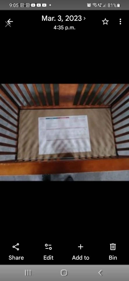 Solid Wood Baby Crib - photo 5