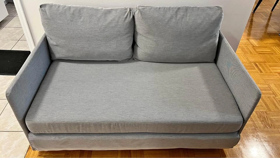 IKEA FRIDHULT Sofa Bed / Pull-Out Couch – Knisa Light Grey