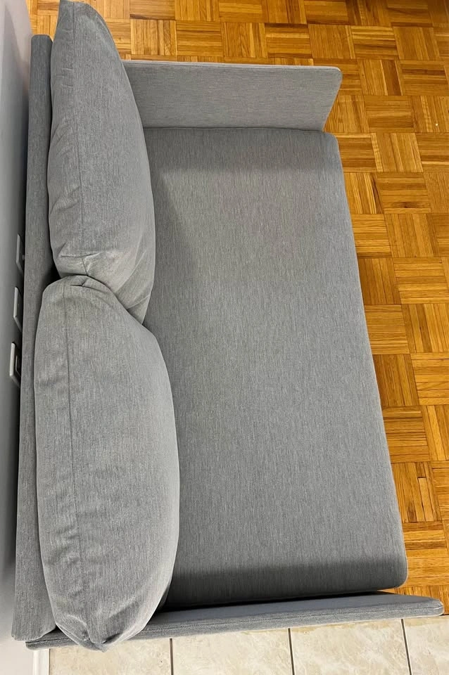 IKEA FRIDHULT Sofa Bed / Pull-Out Couch – Knisa Light Grey - photo 3