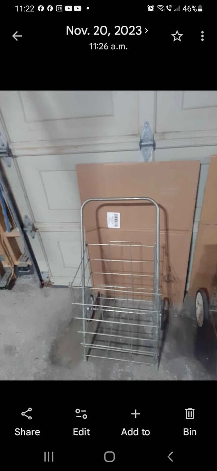 Metal framed rolling cart - photo 2