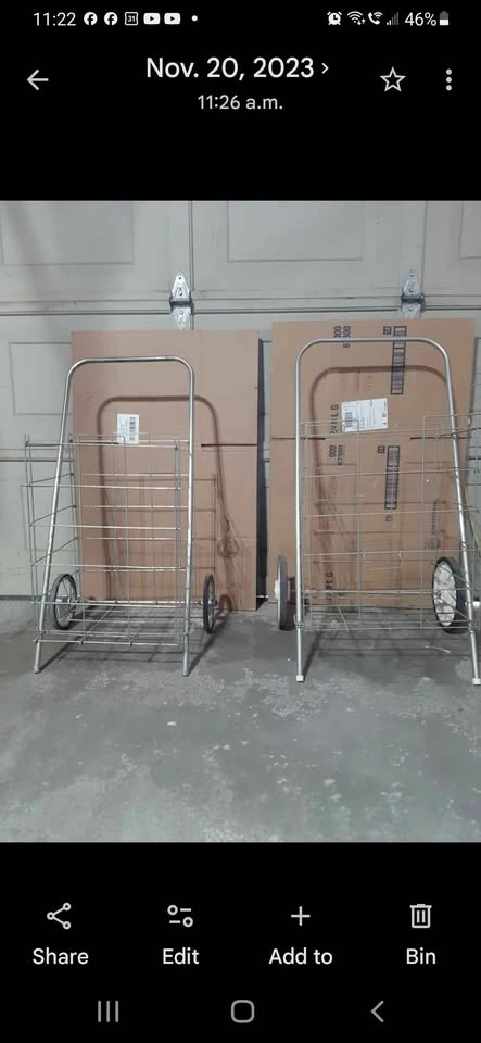 Metal framed rolling cart - photo 3