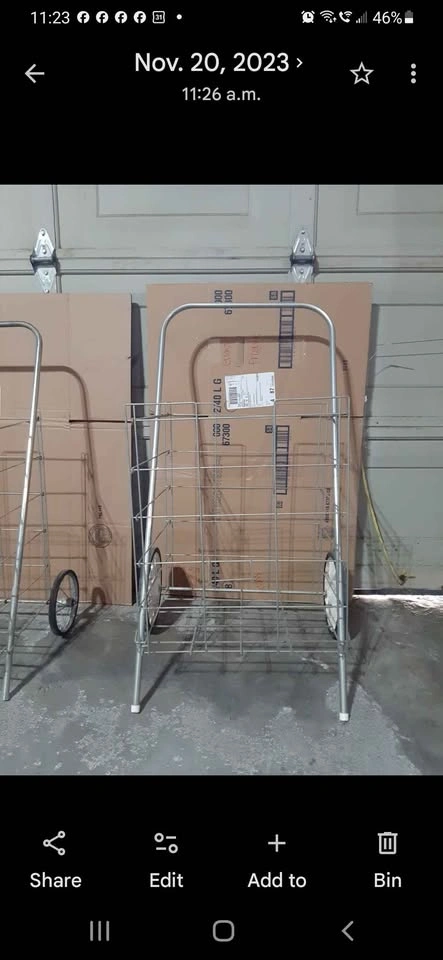 Metal framed rolling cart - photo 4