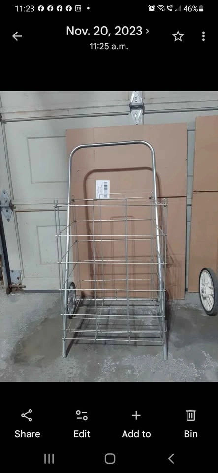Metal framed rolling cart - photo 5