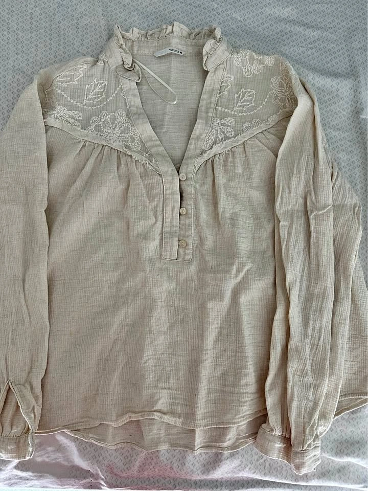 Large ZARA Embroidered Boho Blouse