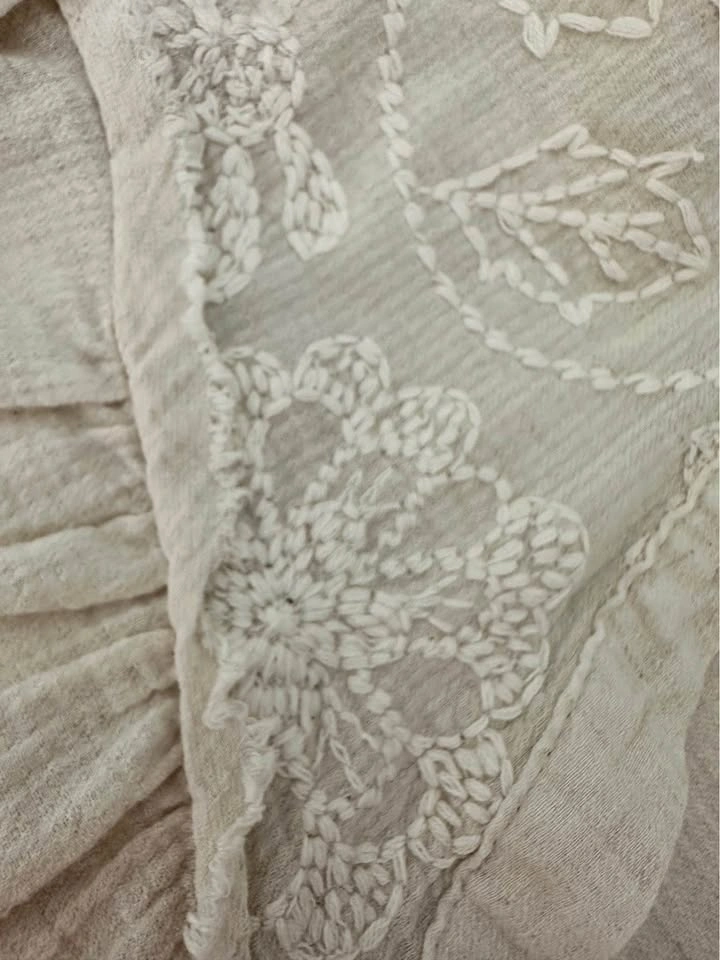 Large ZARA Embroidered Boho Blouse - photo 3