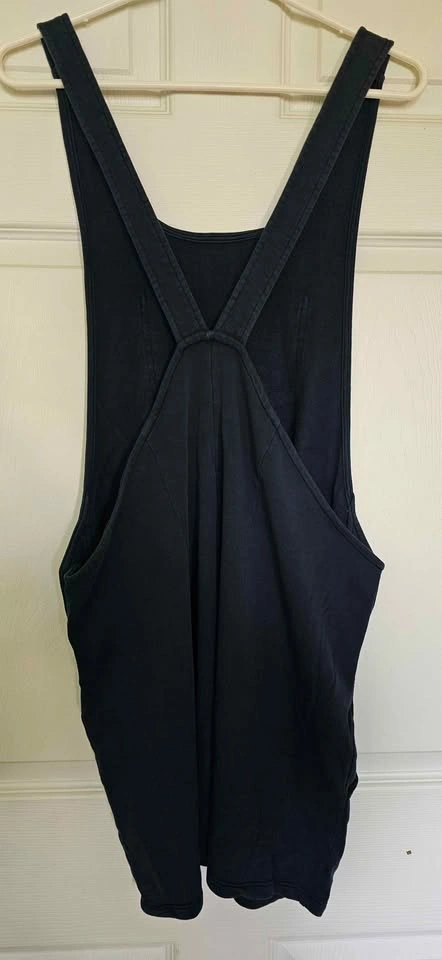 ZARA Trafaluc Dark Navy 100% Cotton Overall Pinafore Dress - Siz - photo 2