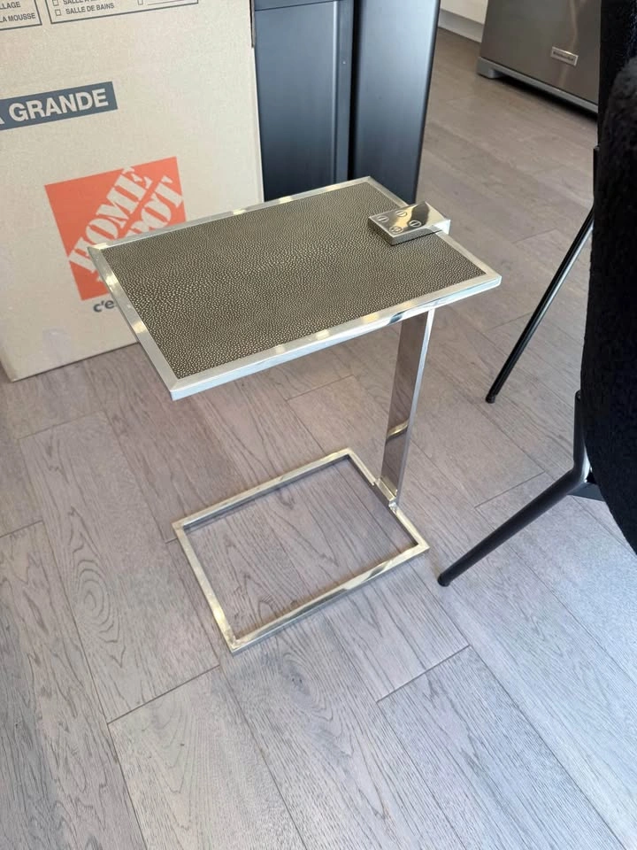 RH Franz Shagreen Rectangle Side Table