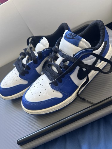 Jordan Air Jordan 1 Low Youth Blue/White/Black Sneakers US 3Y - photo 5