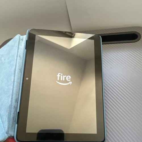 Amazon Fire 7 Tablet 16GB Black with Blue Folio Case - photo 3