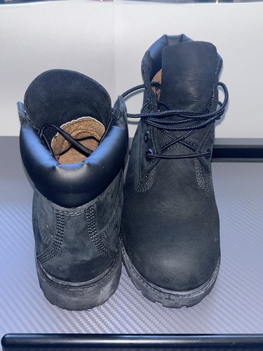 Timberland 12707 Youth Black Leather Ankle Boots US 3M - photo 2