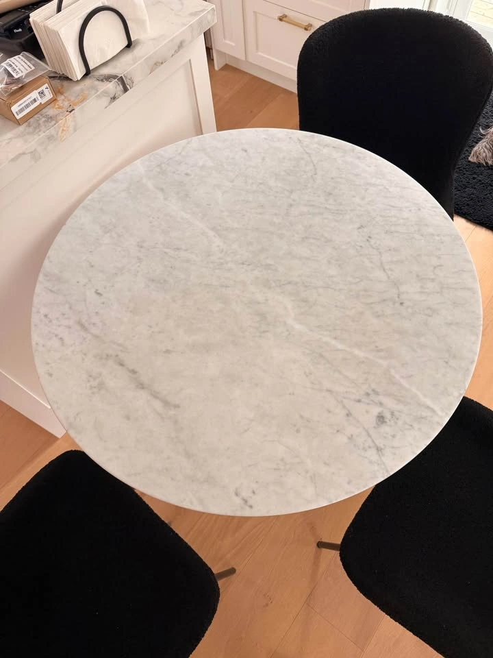 Rove Concepts White Tulip Round Kitchen Table - photo 3