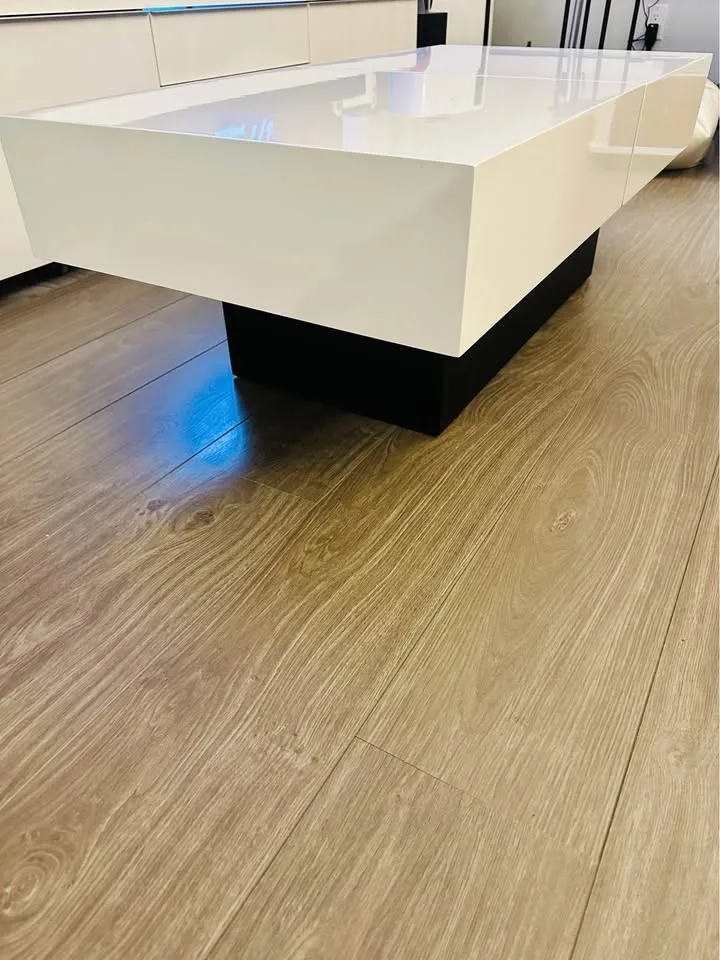 Coffee Table + Faux Fur Area Rug image indicator(2)