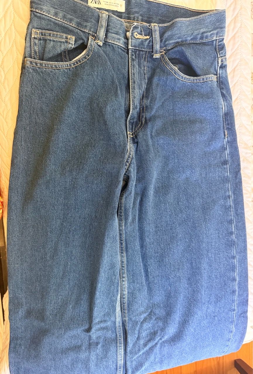 Zara Blue Denim Jeans Size EUR 34 - photo 3