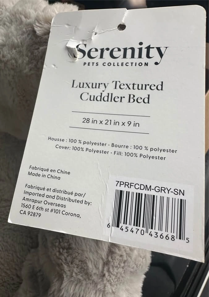 Serenity Pets Collection Luxury Textured Cuddler Bed - photo 3