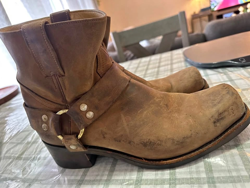 Vintage Frye or Double H Harness Leather Boots 9.5 Men
