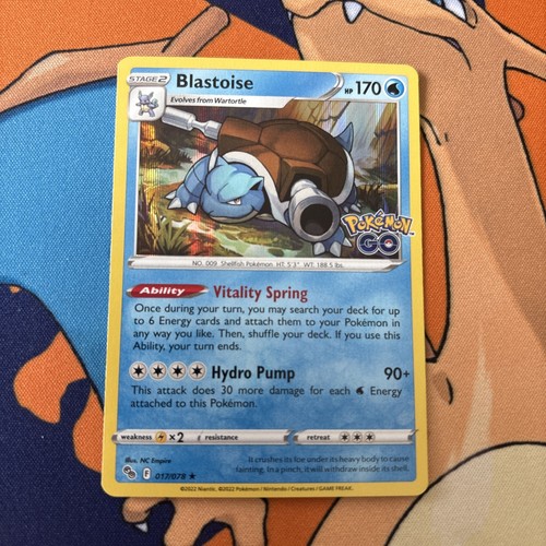 Blastoise 17/78 Pokémon GO Rare Holo Pokemon TCG [NM]