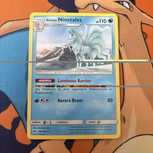 2017 Alolan Ninetales 28/147 Rare Burning Shadows Pokemon