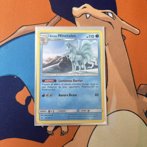 2017 Alolan Ninetales 28/147 Rare Burning Shadows Pokemon - photo 3