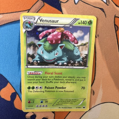 2012 Venusaur - 3/108 - Dark Explorers - Cosmos Holo - Blister E