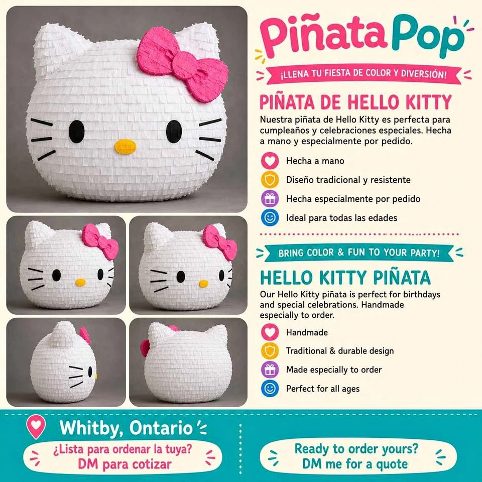 handmade Hello Kitty piñata!