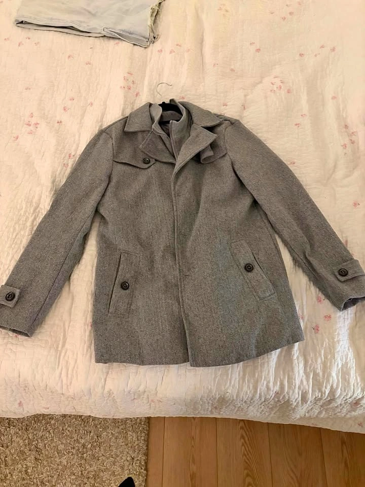 Grey Winter Dress Coat