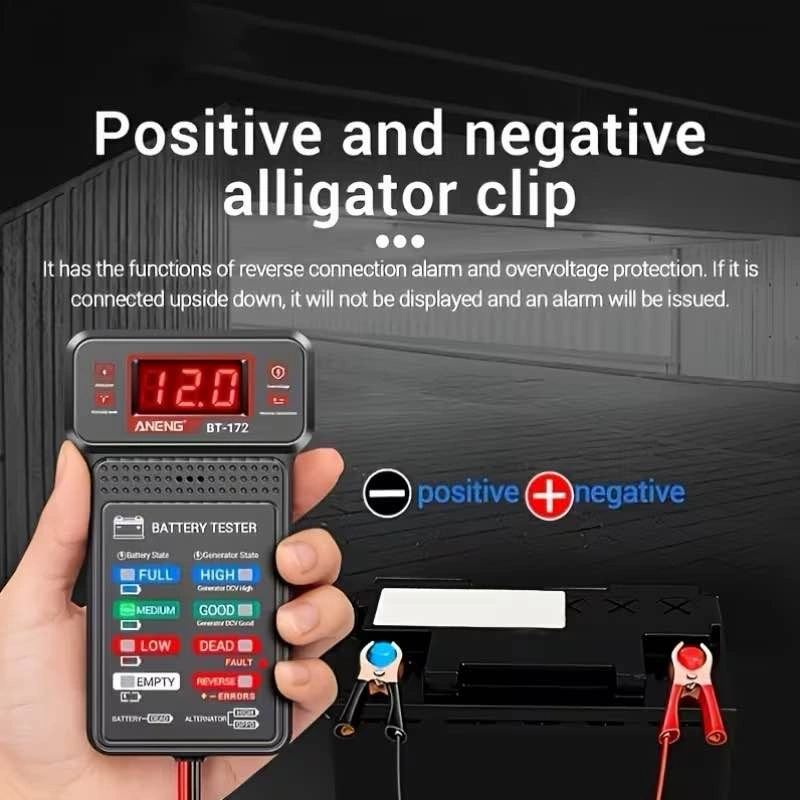 12V Battery Tester with LED Display - photo 3