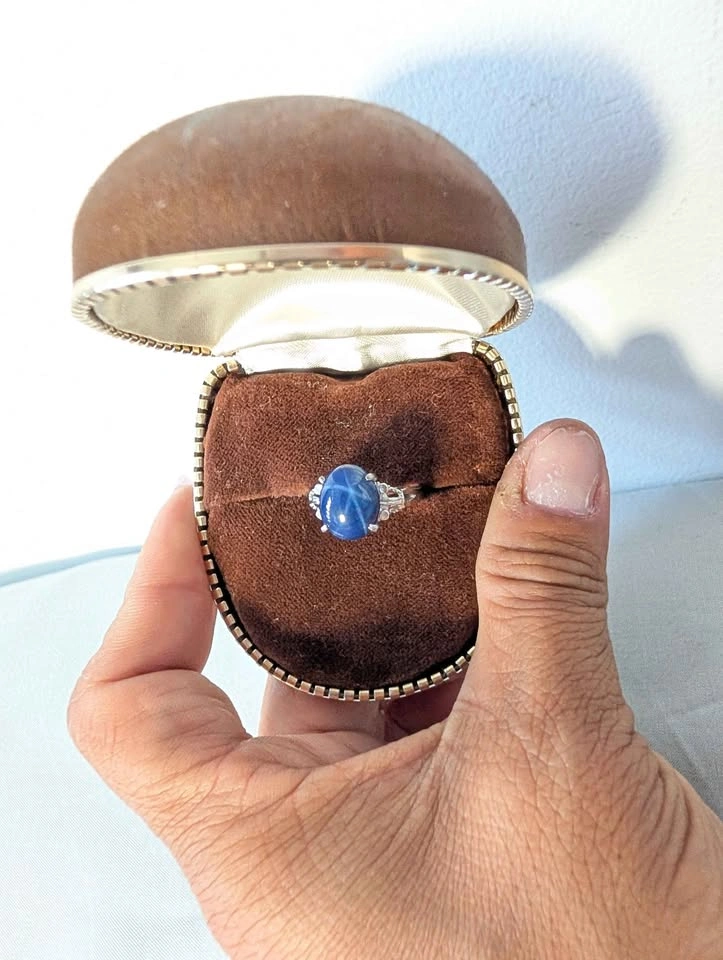 Vintage Blue Star Sapphire Ring - photo 3