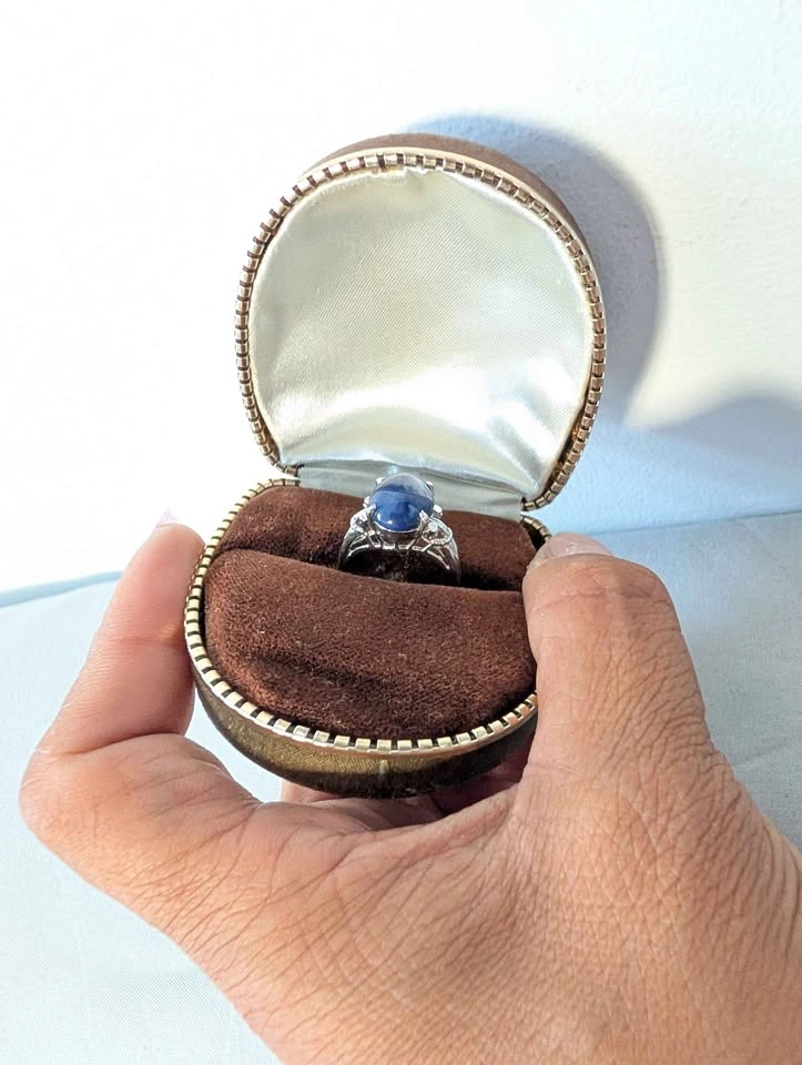 Vintage Blue Star Sapphire Ring - photo 5
