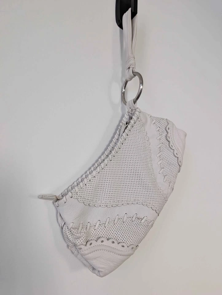 Via Spiga White Leather Wristlet Bag - photo 2