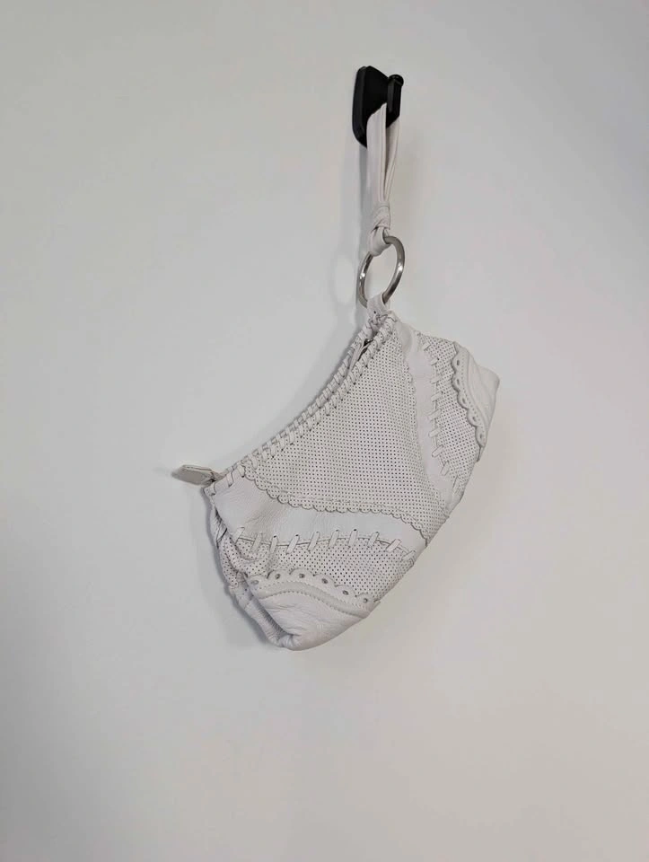 Via Spiga White Leather Wristlet Bag - photo 3