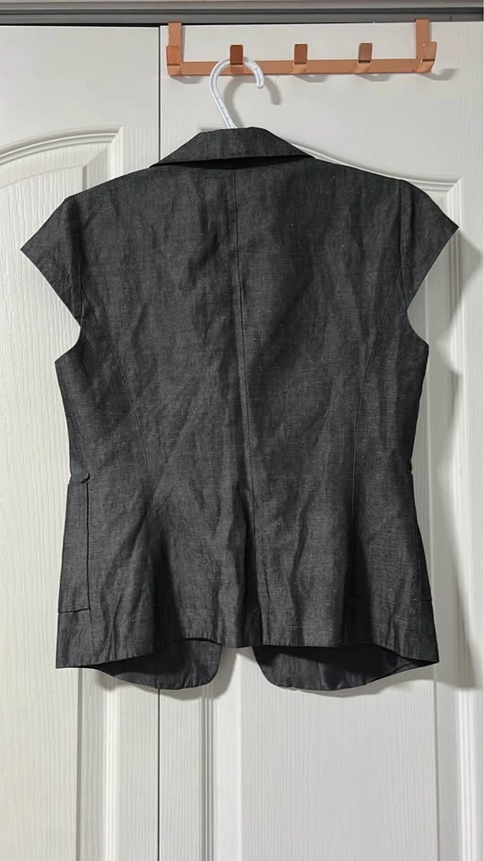 Ann Taylor Grey Short Sleeve Blazer - photo 2