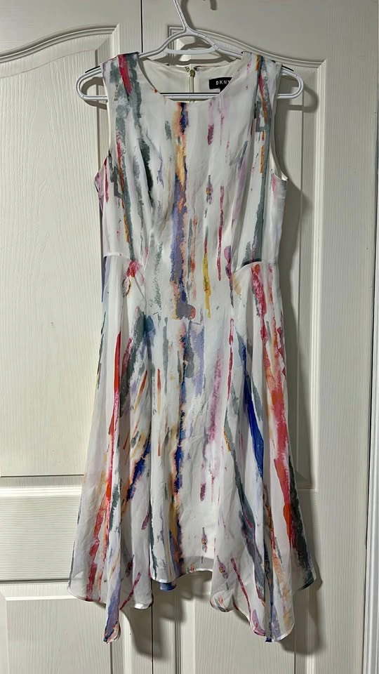 DKNY Multi-Colour Sleeveless Dress