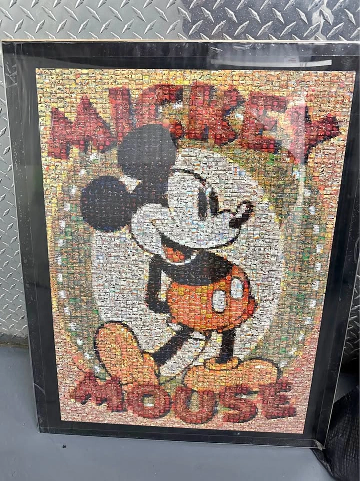 Framed Mickey Mouse Photomosaic Puzzle