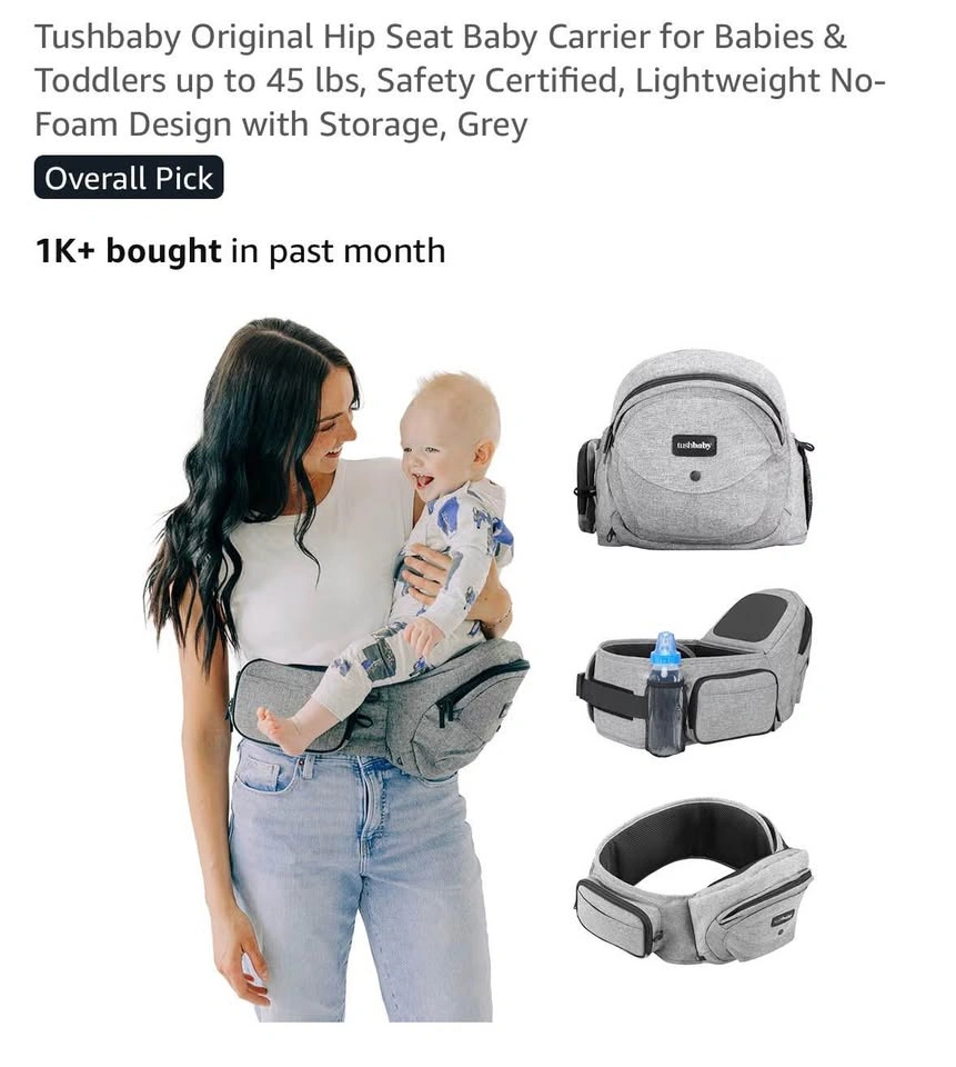 Tushbaby Original Hip Seat Baby Carrier - photo 2