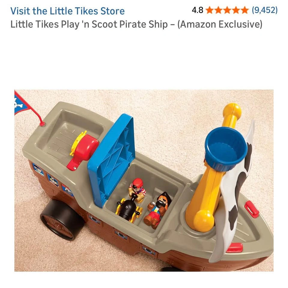 Little Tikes Play ‘n’ Scoot Pirate ship - photo 3