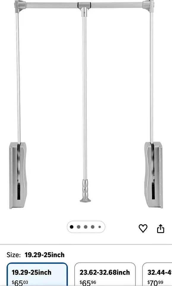 Adjustable Pull-Down Closet Rod