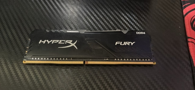 8GB DDR4 Ram Hyperx Fury RGB Single Stick 3200mhz CL16