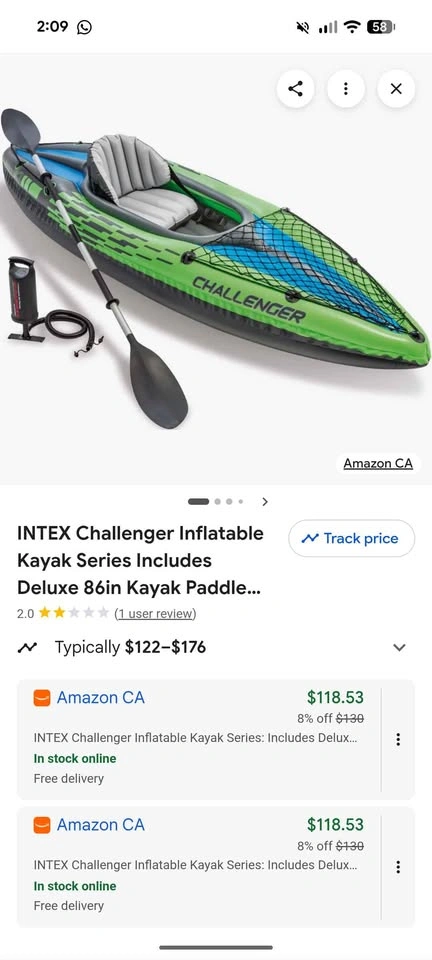 Intex challenger kayak - photo 4