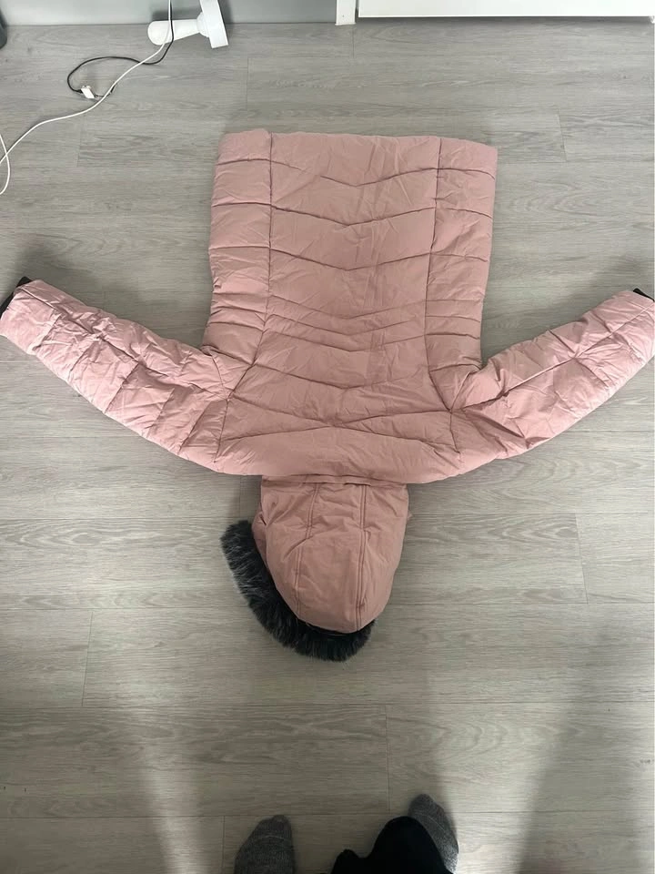 ZSHOW Women's XXL Pink Puffer Parka with Faux Fur Hood - photo 2