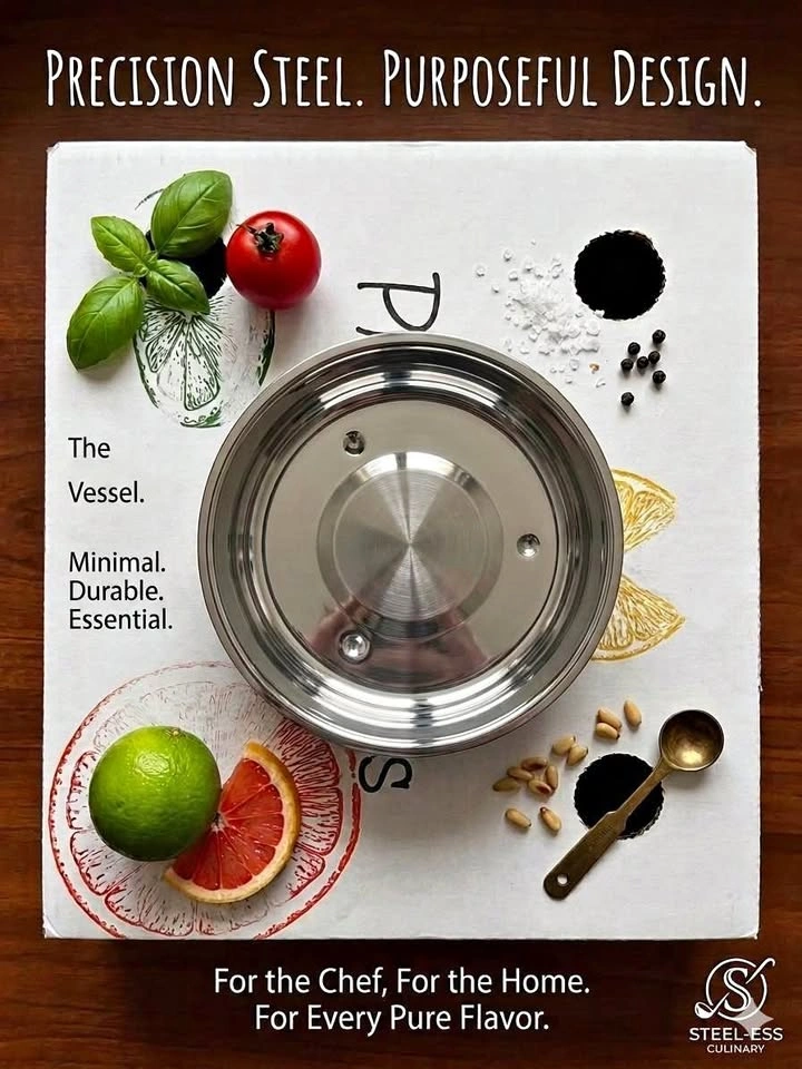 Steel-Ess Culinary The Vessel Stainless Steel Bowl