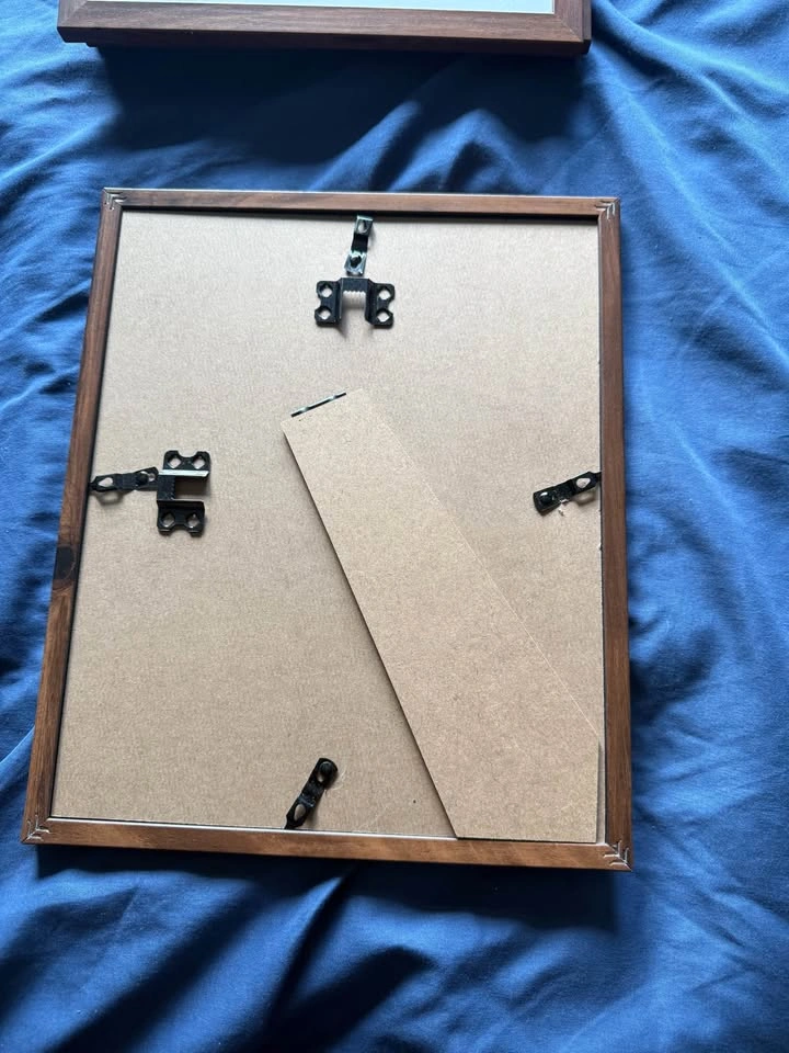 4 - Wooden Picture Frame with White Mat - photo 2