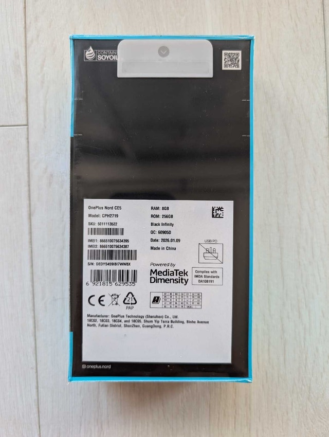 New OnePlus Nord CE 5 256GB Black BNIB Sealed - photo 3