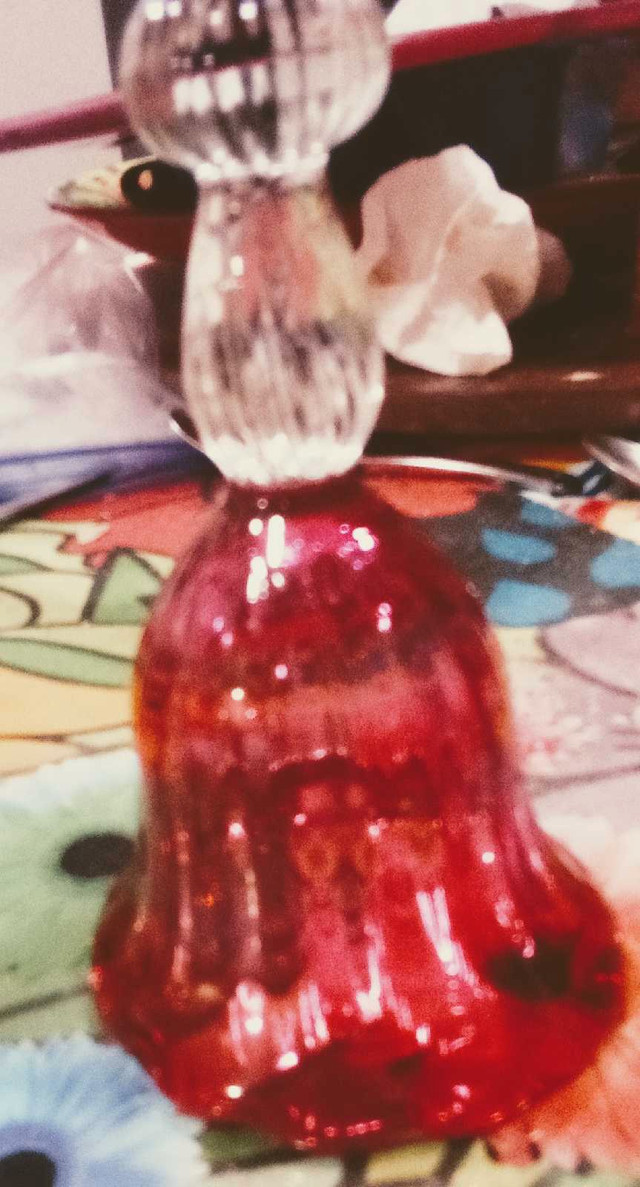 Heritage Cranberry Glass Bell - photo 3